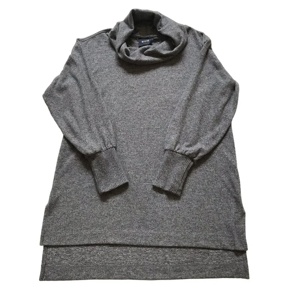 MAEVE by ANTHROPOLOGIE Heather Gray Knit Cowl Neck Top OB1441150 Women's Medium